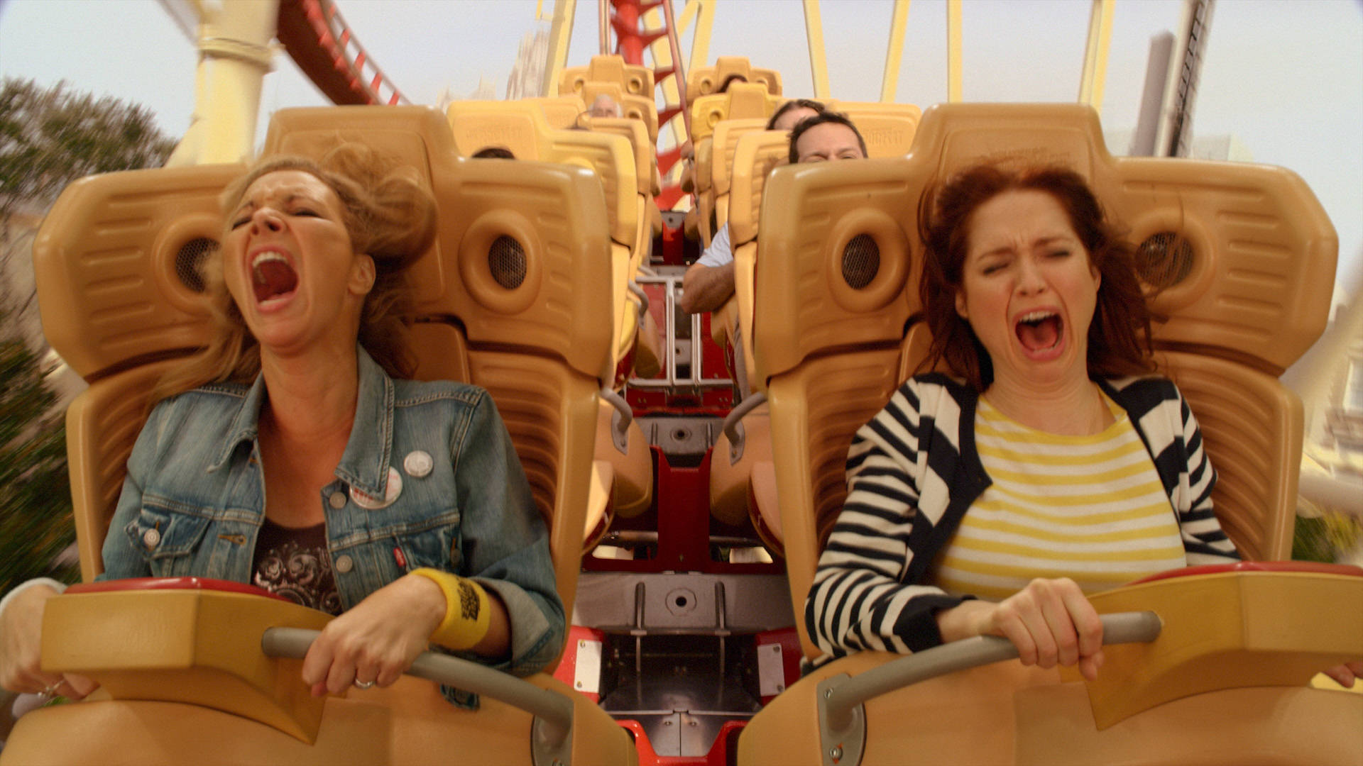 Unbreakable Kimmy Schmidt Riding Roller Coaster