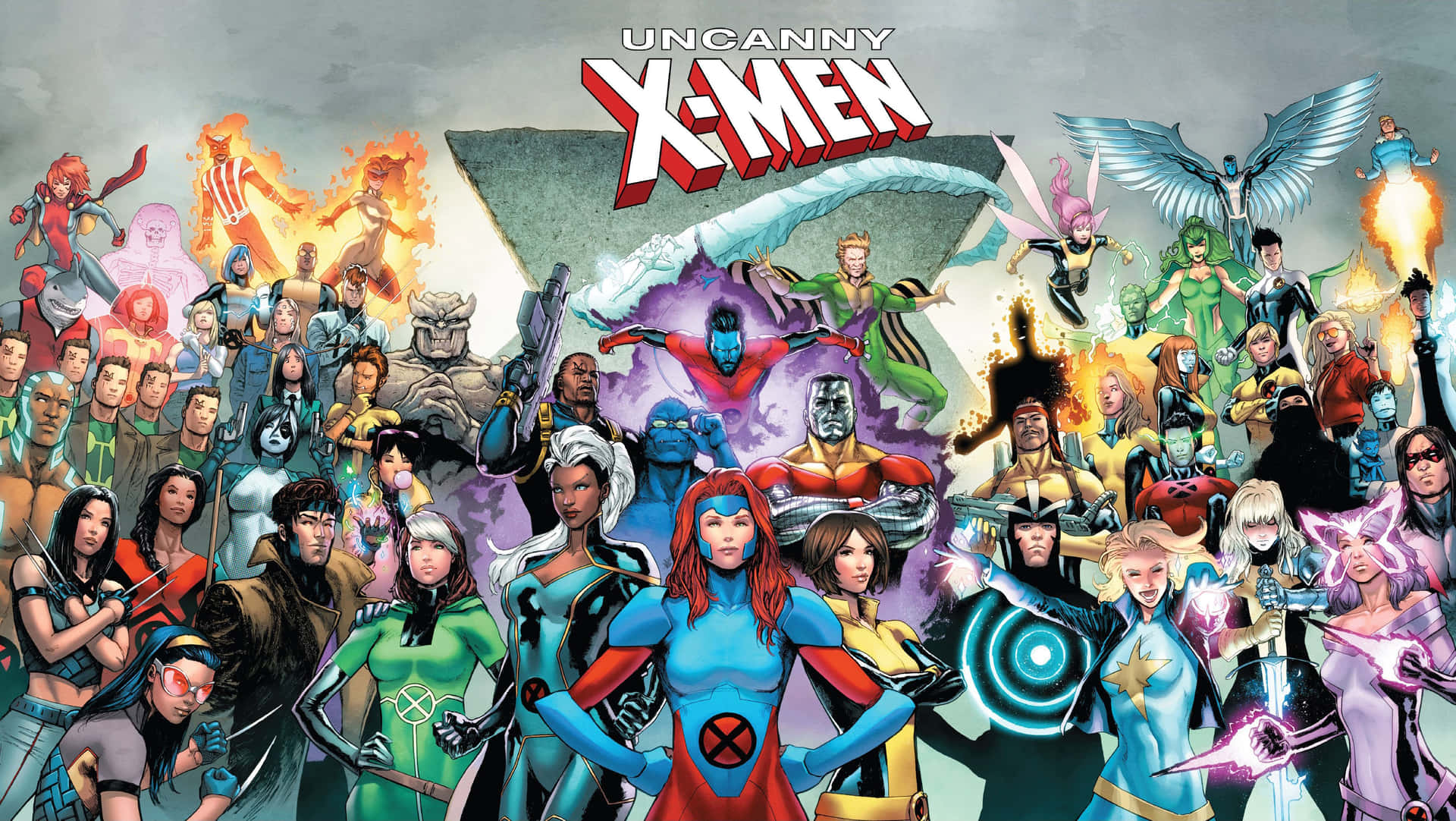 Personajescompletos De Los Uncanny X-men Fondo de pantalla