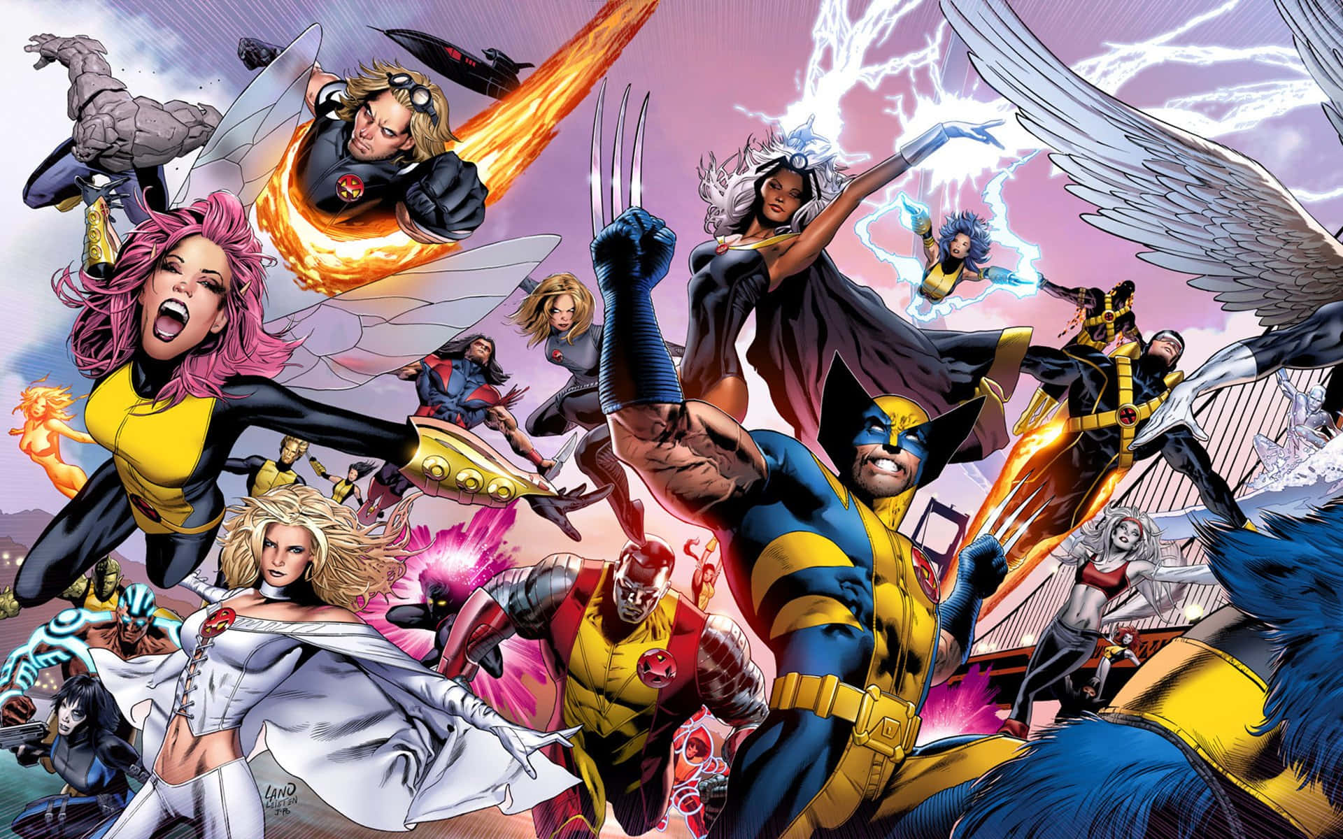 Uncanny X-Men In San Francisco Wallpaper