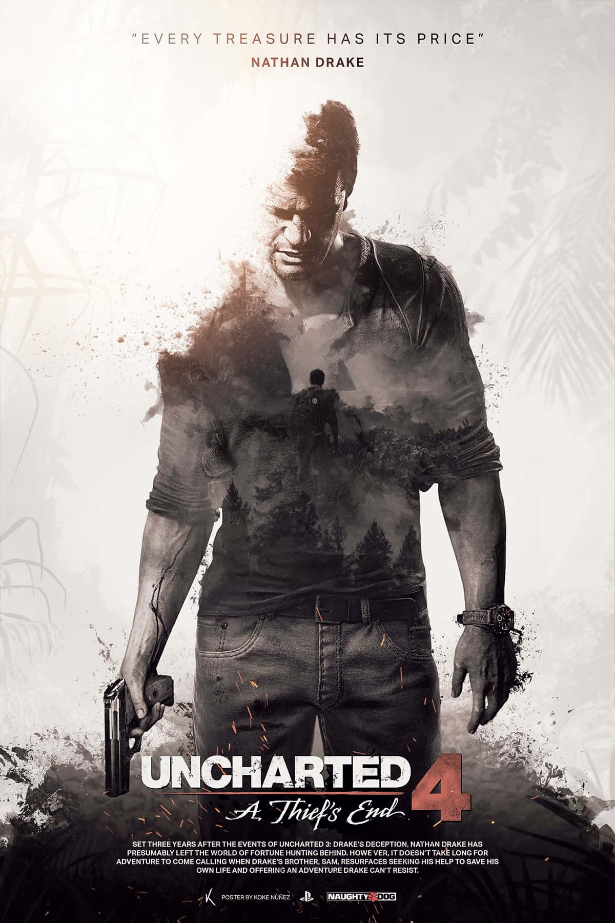 "Explore the Uncharted and Survive" Wallpaper