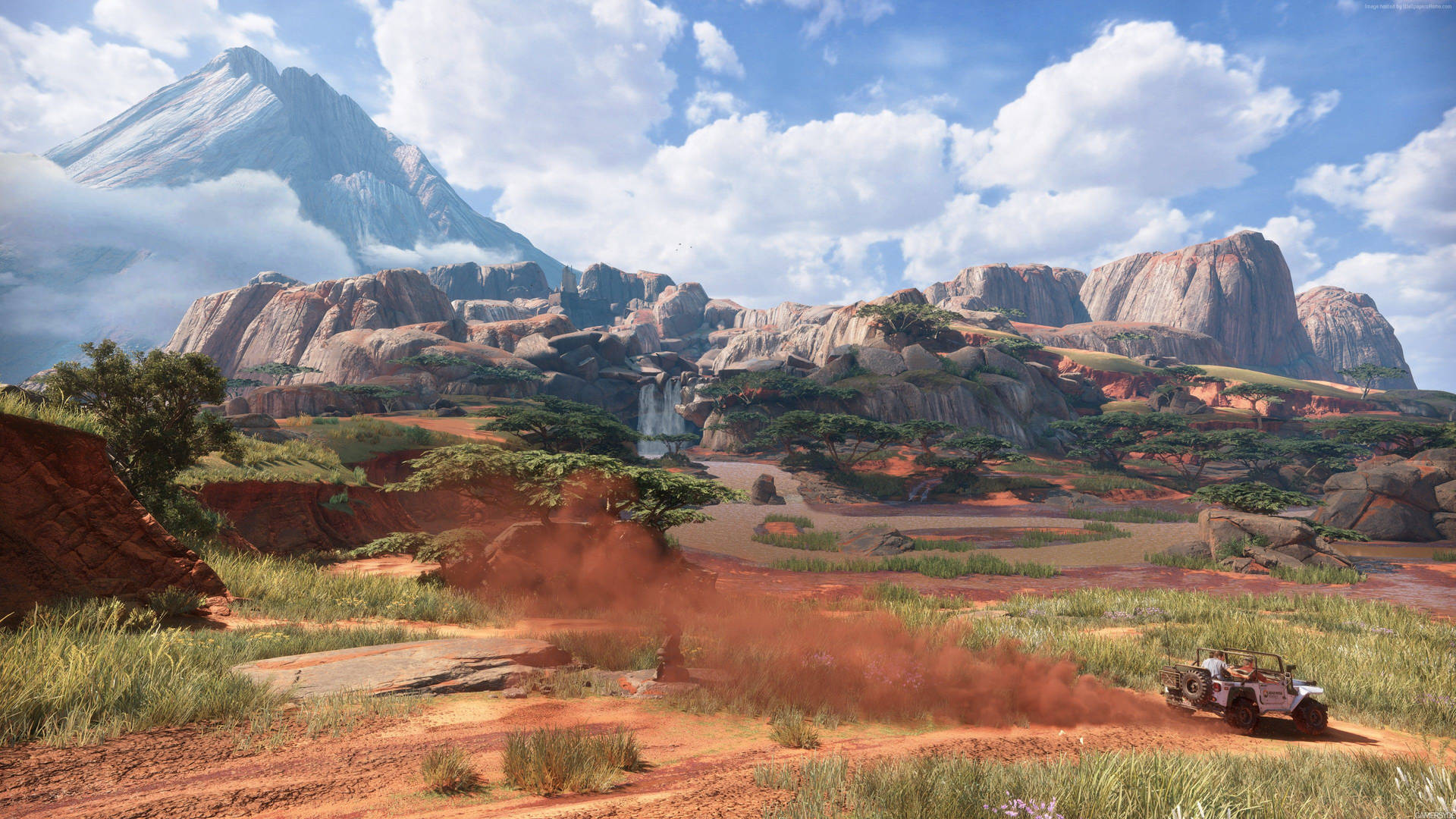 Uncharted Video Game Canyon Wallpaper