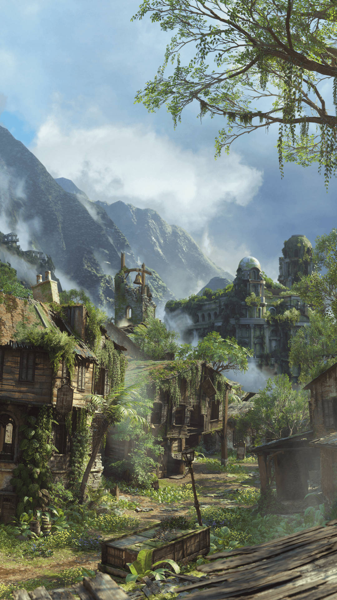 Uncharted Video Game Village Wallpaper