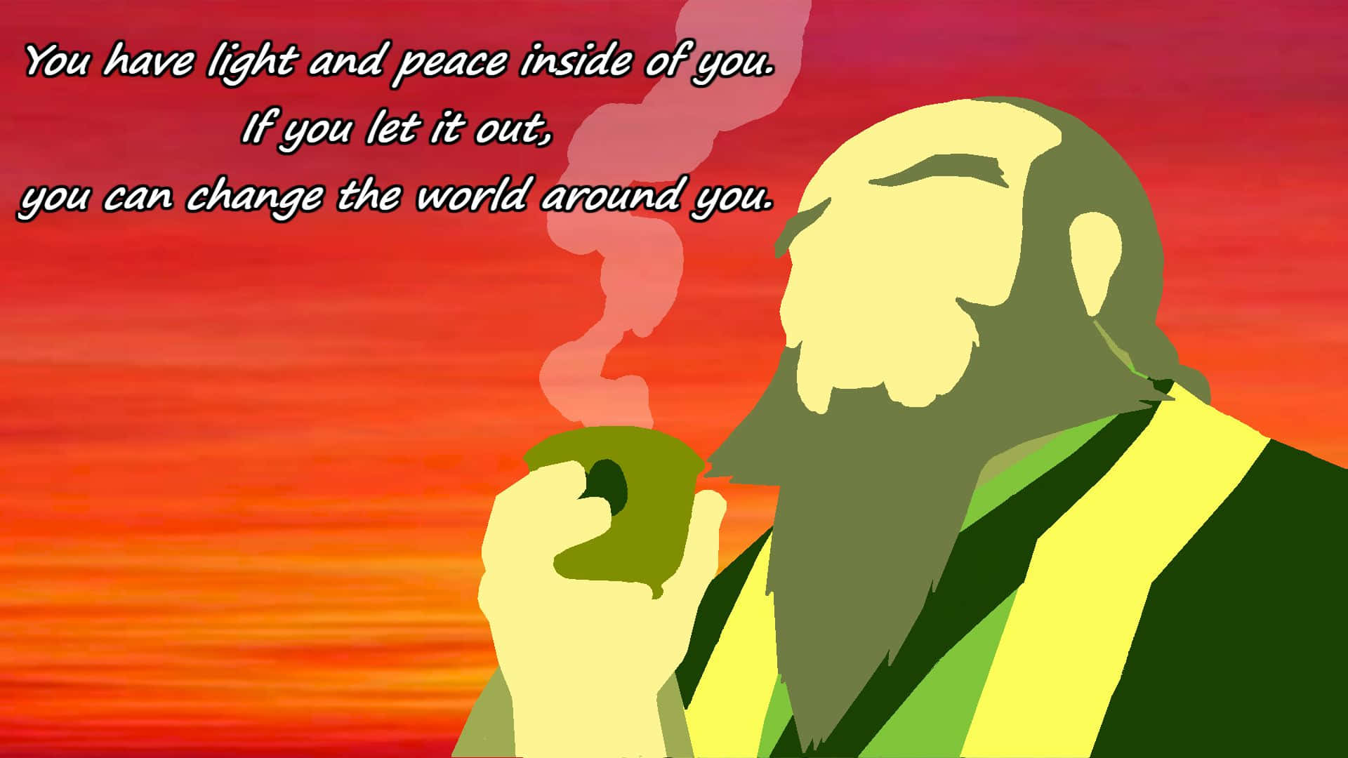 "Uncle Iroh: tender-hearted and wise beyond measure" Wallpaper