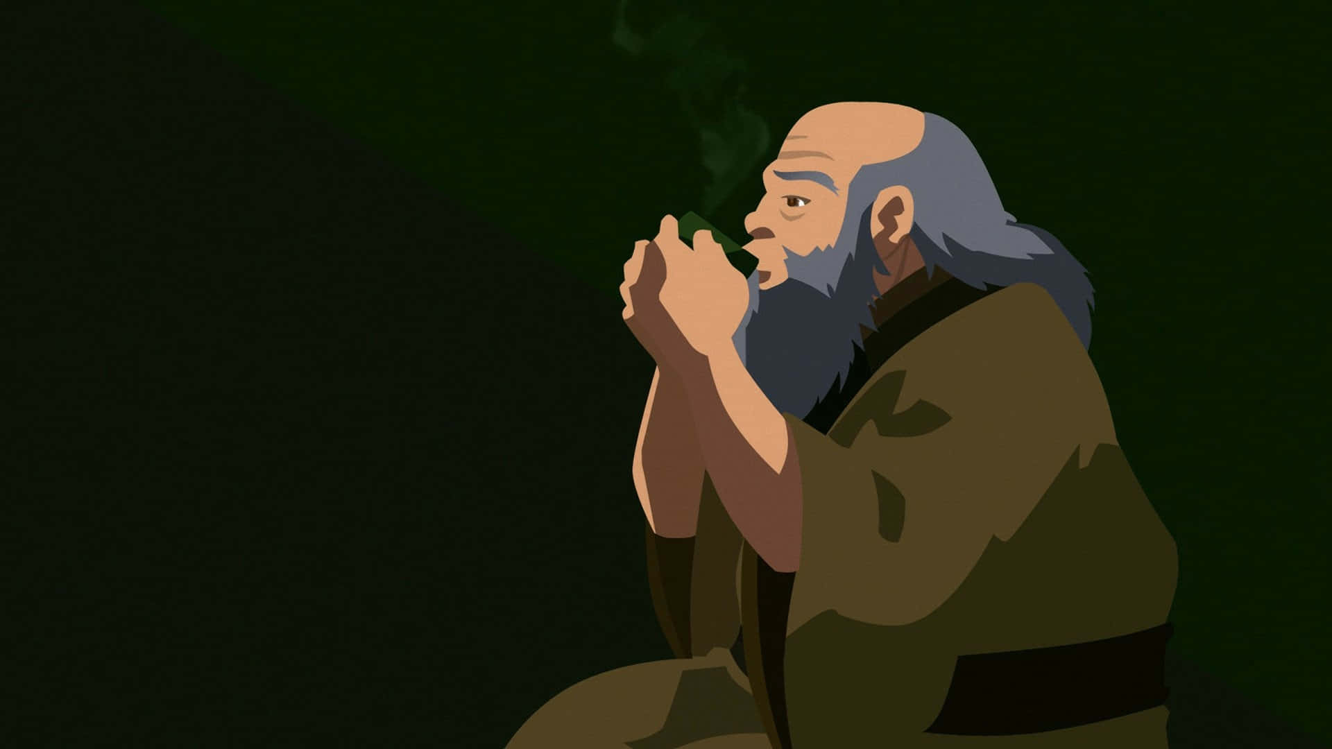 Oom Iroh Contemplatieve Moment Achtergrond