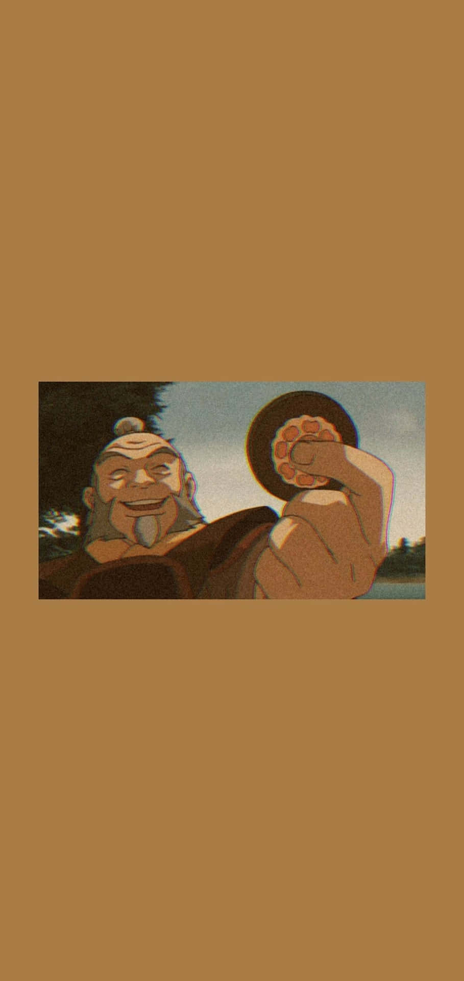 Oom Iroh Geniet Van Thee Avatar Achtergrond