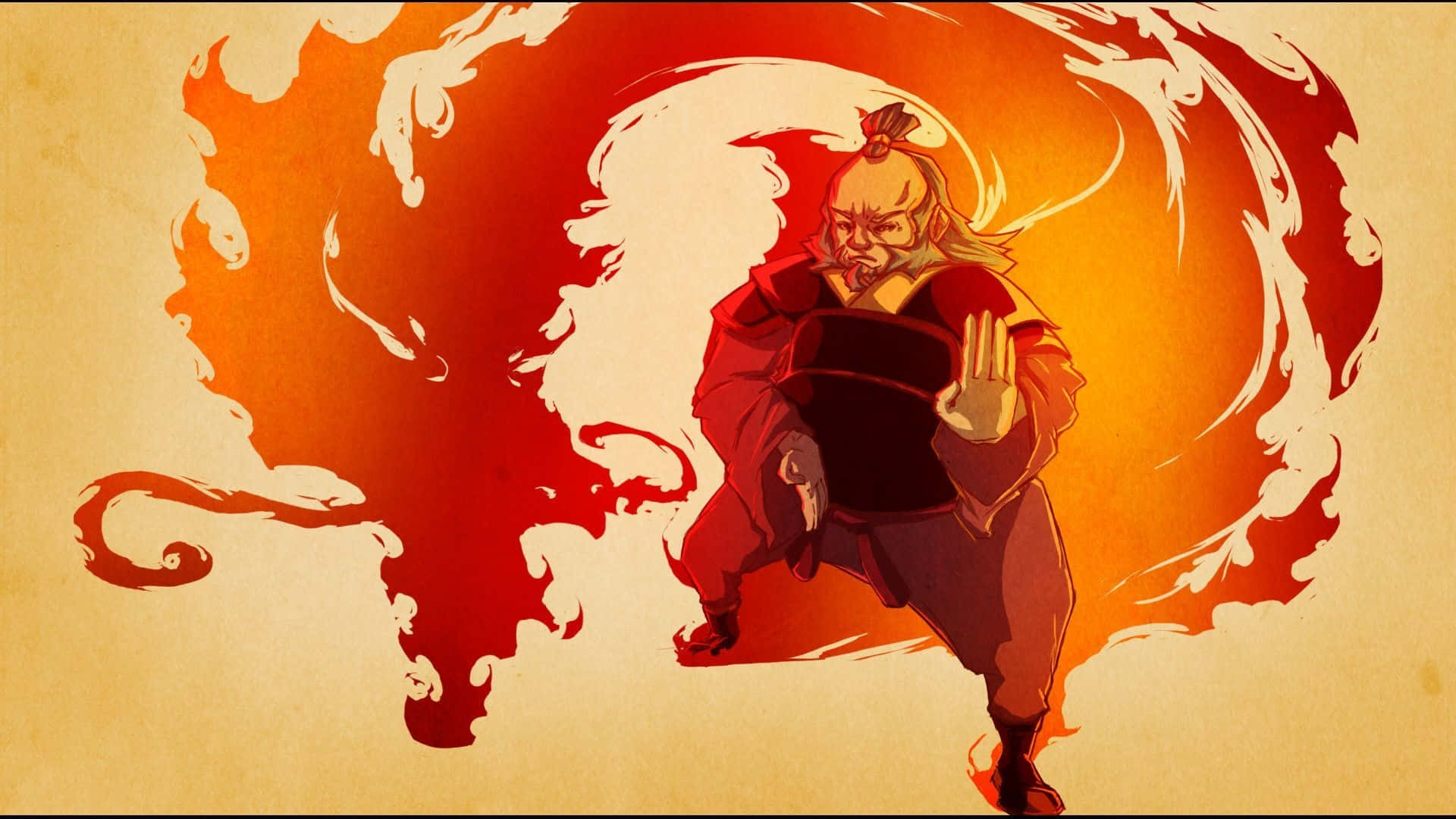 Download Uncle_ Iroh_ Firebending_ Art Wallpaper | Wallpapers.com