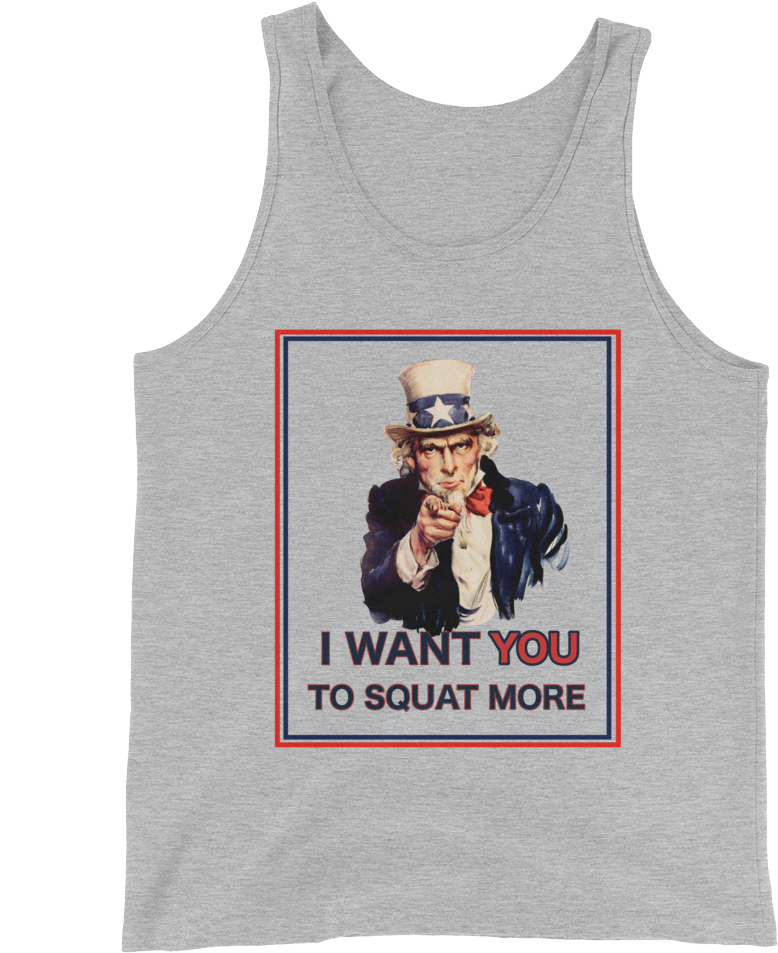 Uncle Sam Fitness Tank Top PNG
