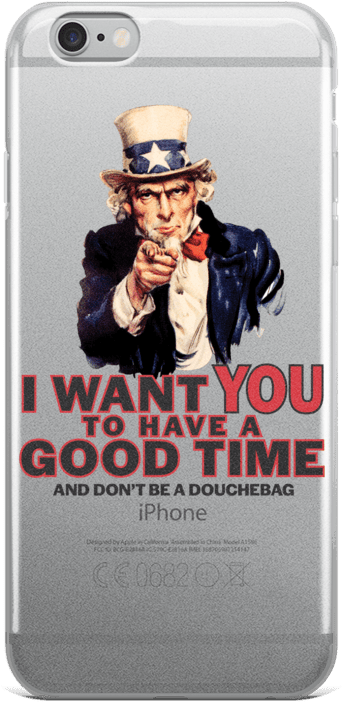 Uncle Sam Phone Case Design PNG