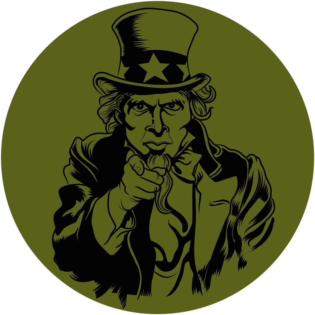 Uncle Sam Pointing Graphic PNG