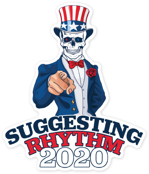 Download Uncle Sam Skull Pointing Sticker2020 | Wallpapers.com