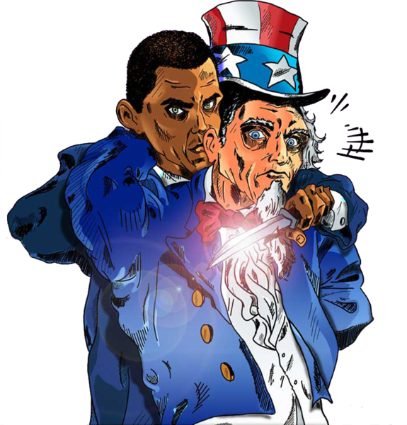 Uncle_ Sam_and_ Figure_ Anime_ Style PNG