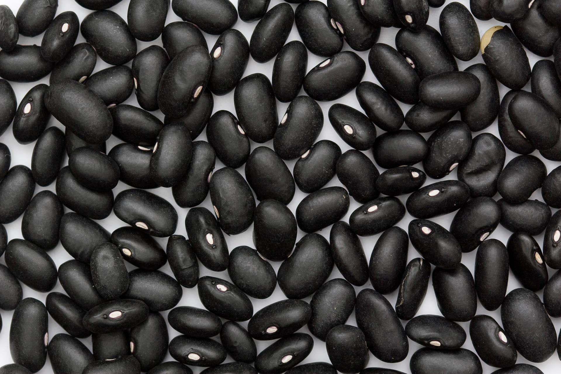 Uncooked Black Beans Background