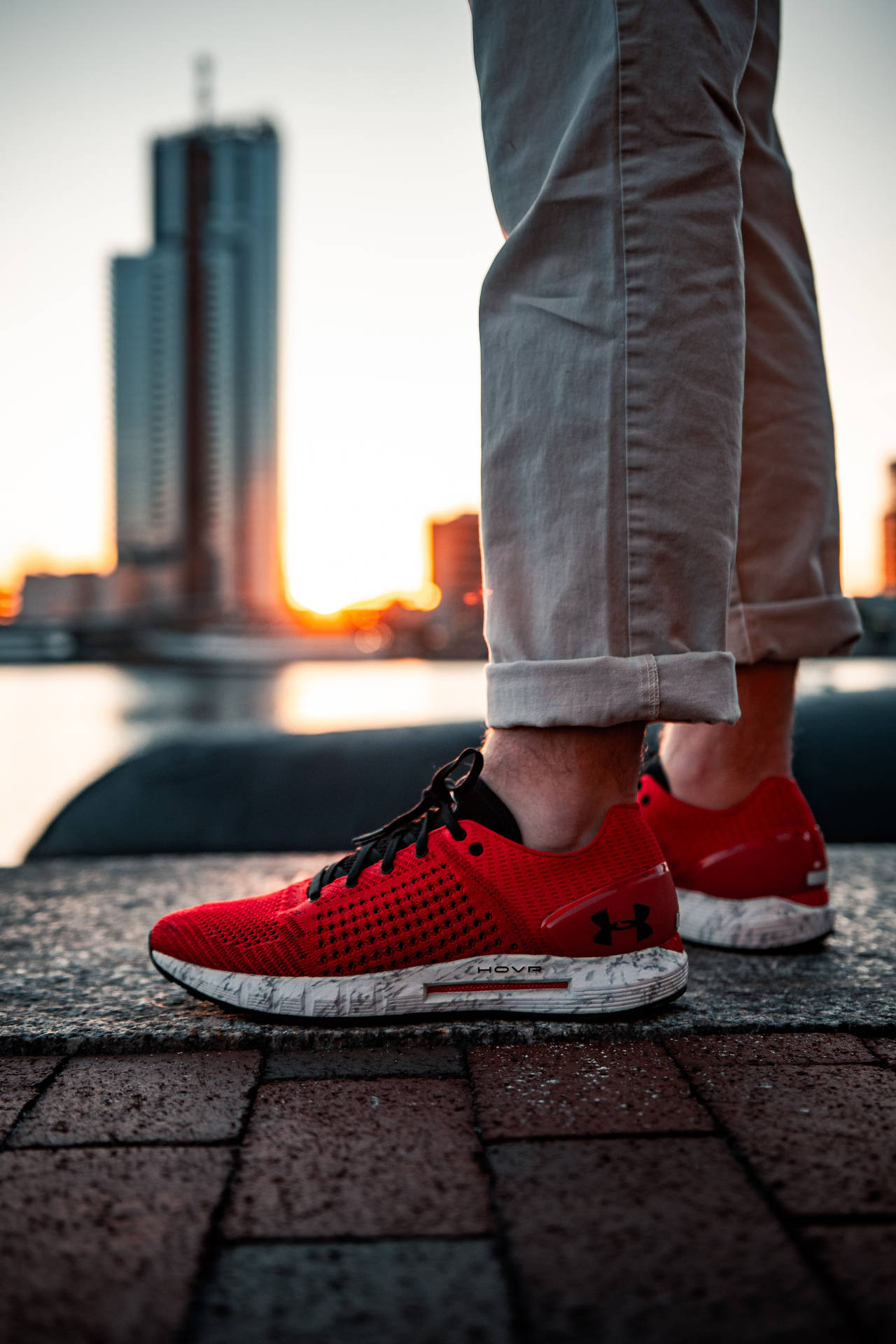 Under Armour Red Rubber Shoes Wallpaper