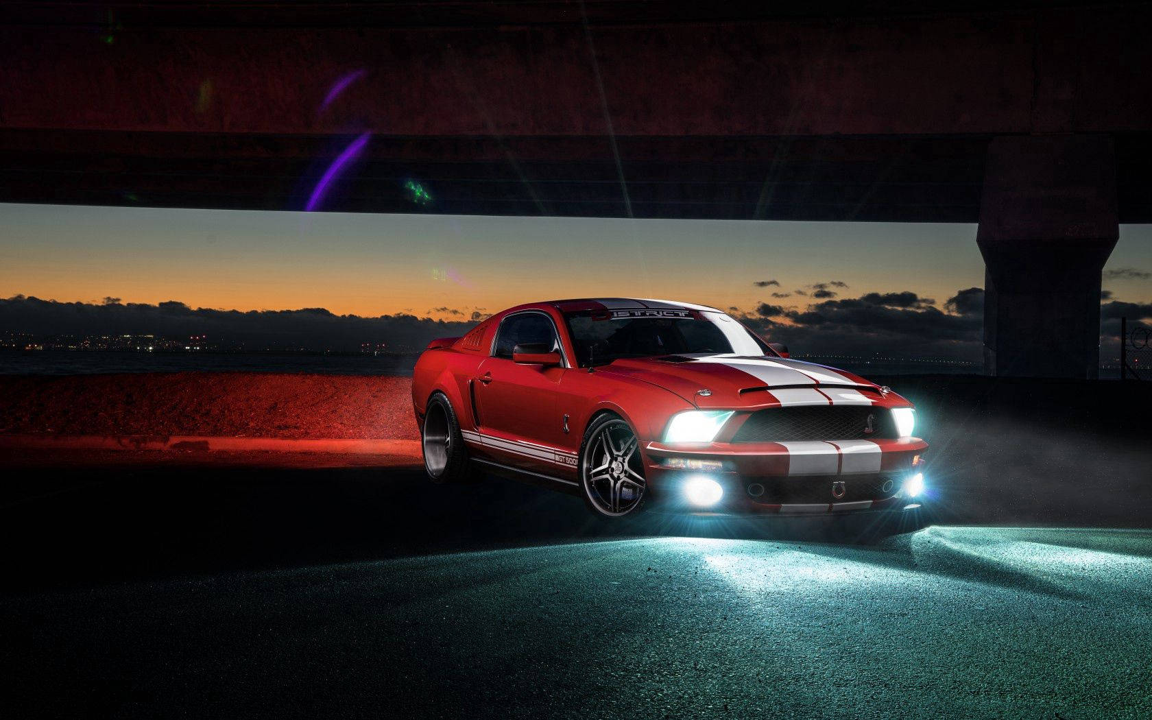 Under The Bridge Ford Shelby Mustang Wallpaper