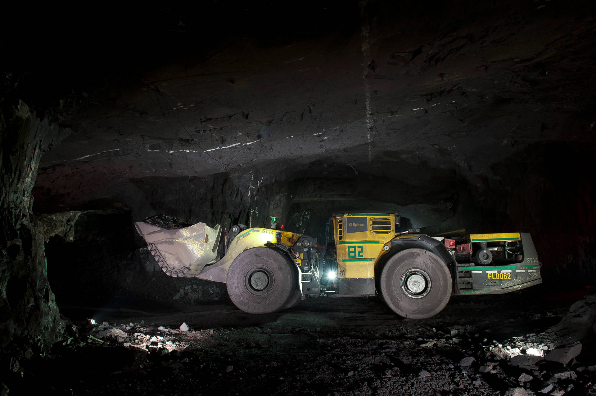 Underground Coal Mining Machine Wallpaper