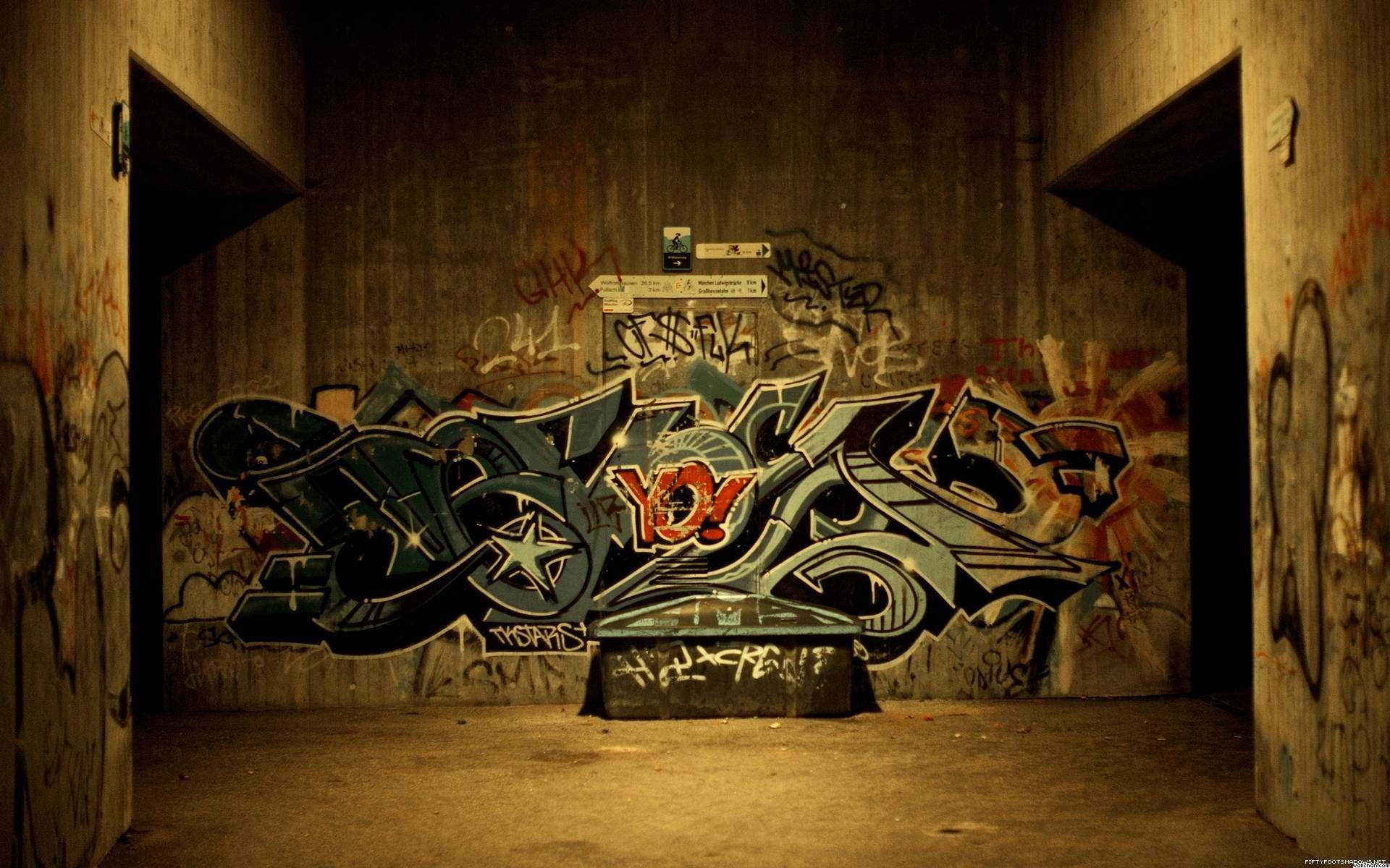Underground Urban Art Graffiti Background