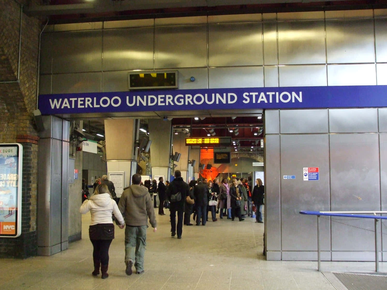 Underground Waterloo Station Entrance Wallpaper