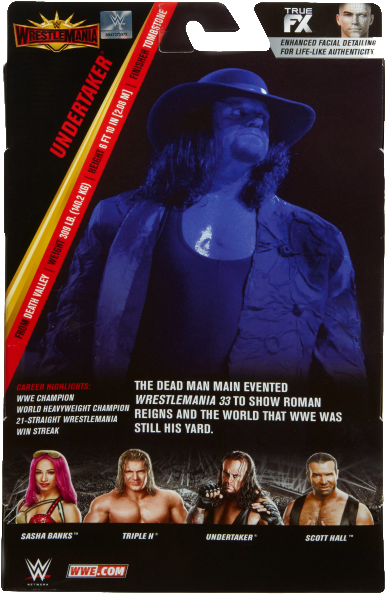 Undertaker Wrestle Mania Action Figure Packaging PNG