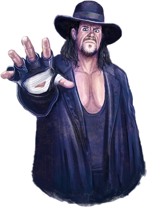 Undertaker Wrestling Legend Illustration PNG