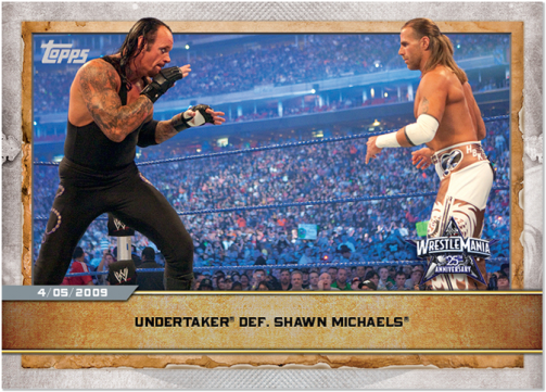 Undertakervs Shawn Michaels Wrestle Mania25 PNG