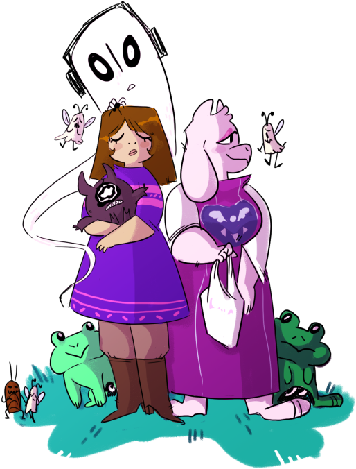 Undertale Characters Torieland Frisk PNG