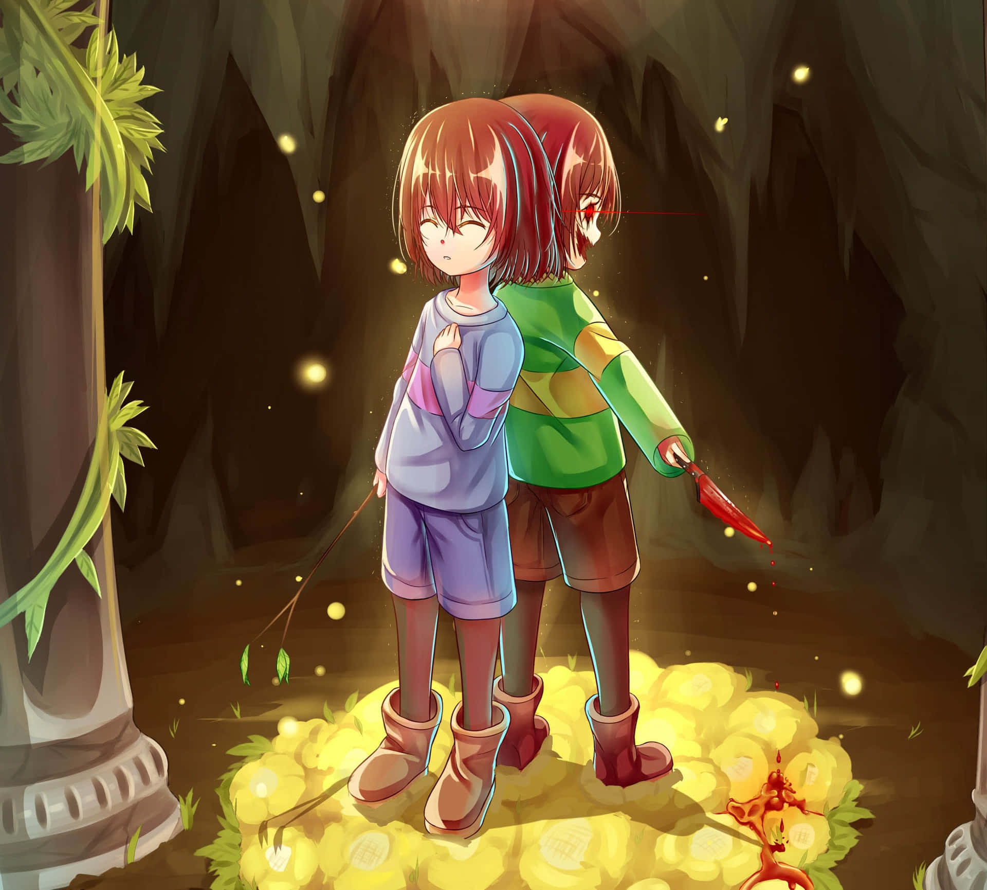 Frisk Overcoming the Obstacles of Life Wallpaper