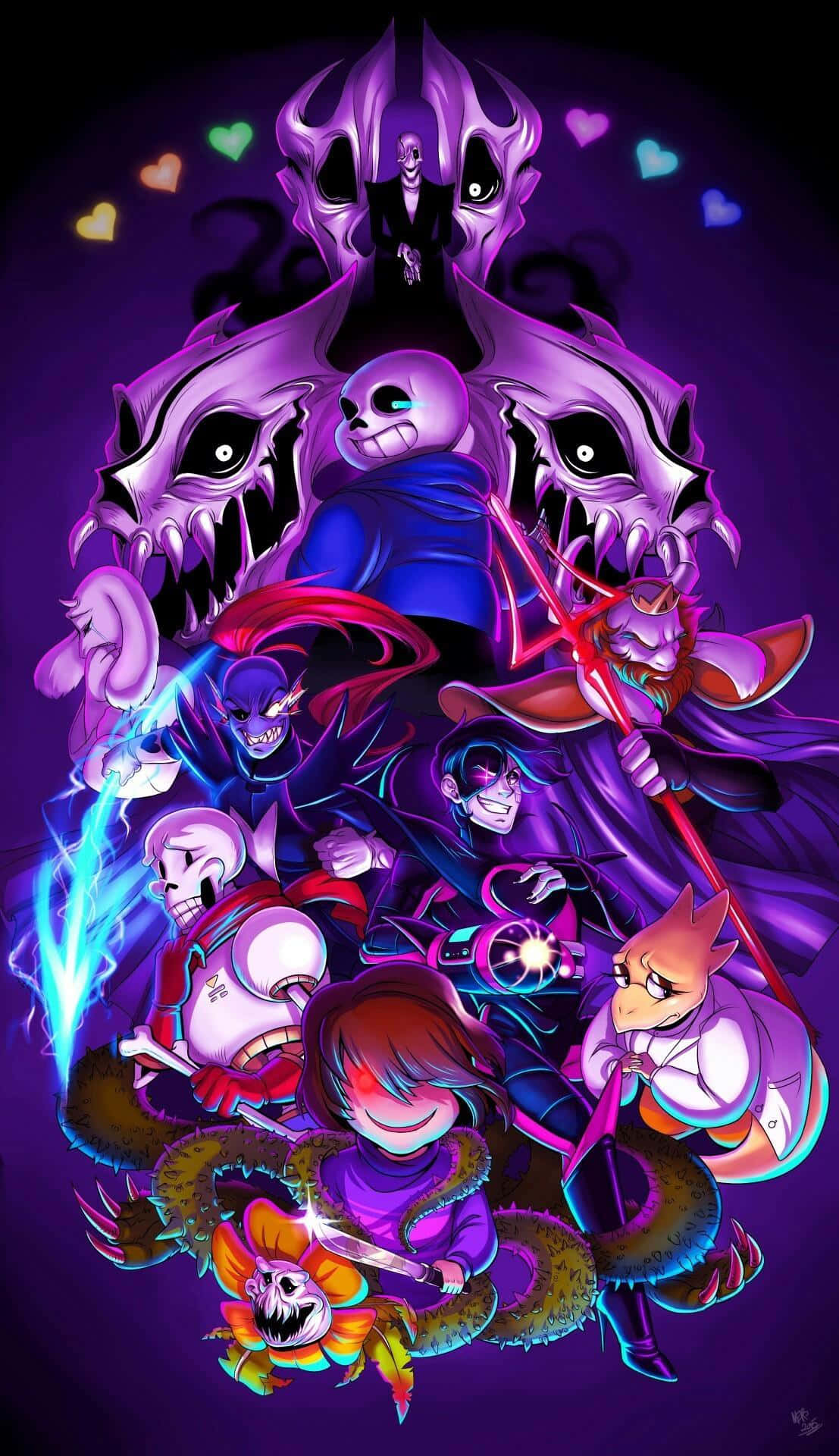Download Undertale Sans ready to take on the world Wallpaper