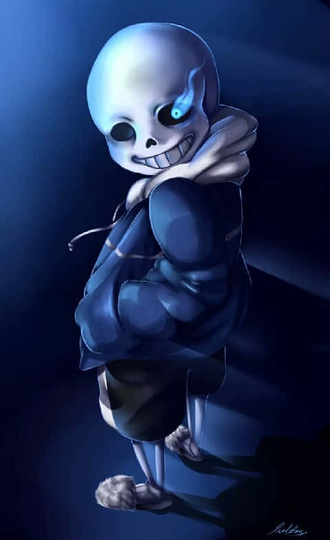 Put your best foot forward with this Undertale Sans wallpaper. Wallpaper