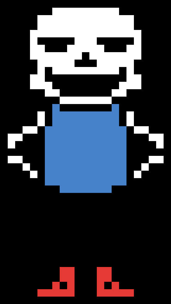 Undertale Sans Pixel Art PNG