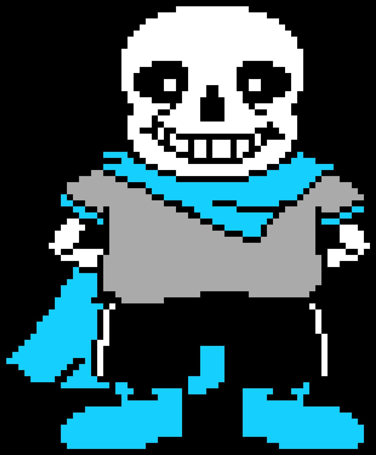 Undertale Sans Pixel Art PNG