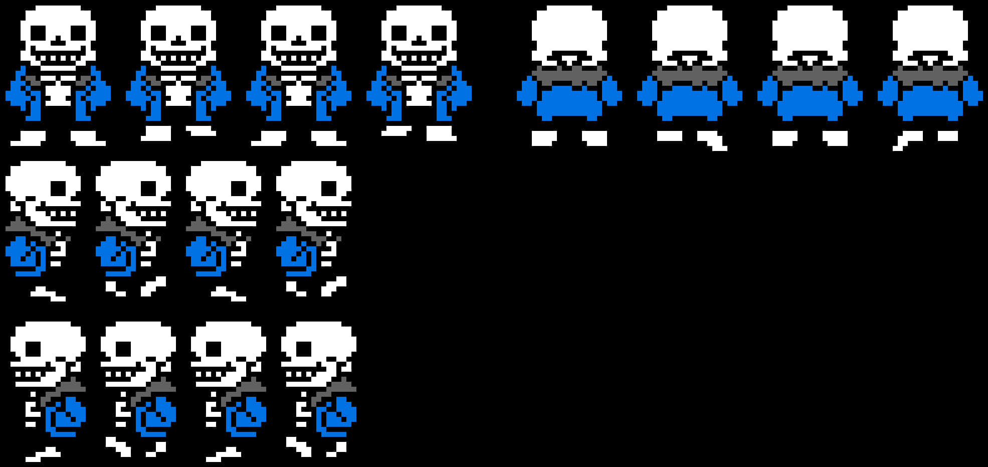 Undertale Sans Sprite Sheet PNG