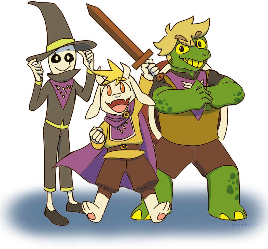 Undertale_ Characters_ Group_ Artwork PNG