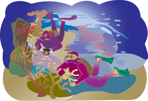 Underwater_ Adventure_ Illustration PNG