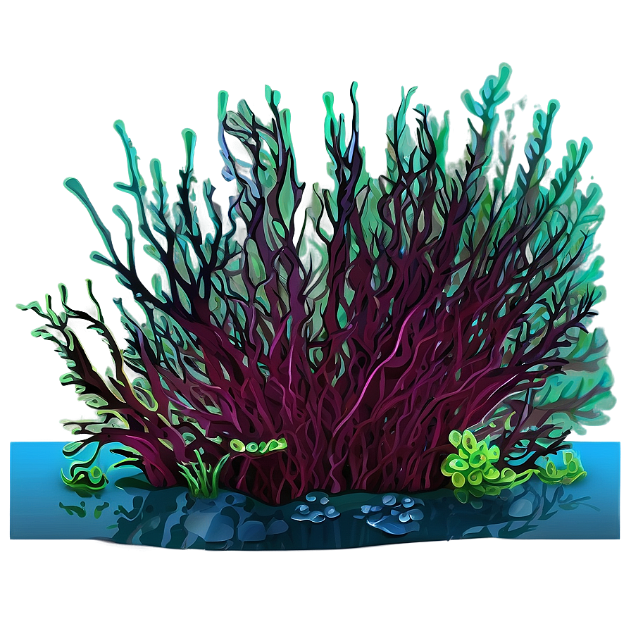 Underwater Algae Scene Png Yby PNG