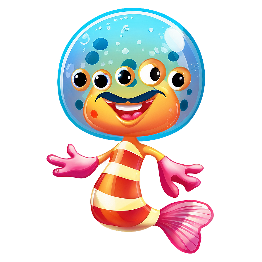 Underwater Cartoon Character Png 06122024 PNG