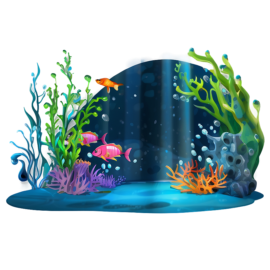 Underwater Cartoon Scene Png Kaf PNG