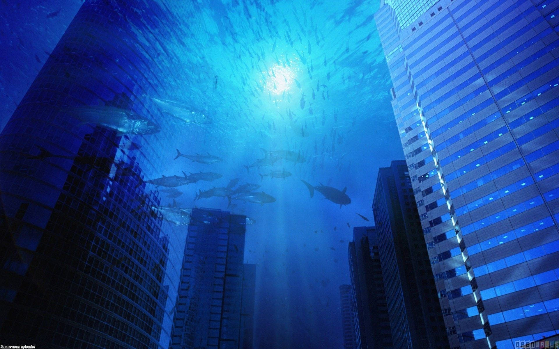 Underwater City Ocean Desktop
