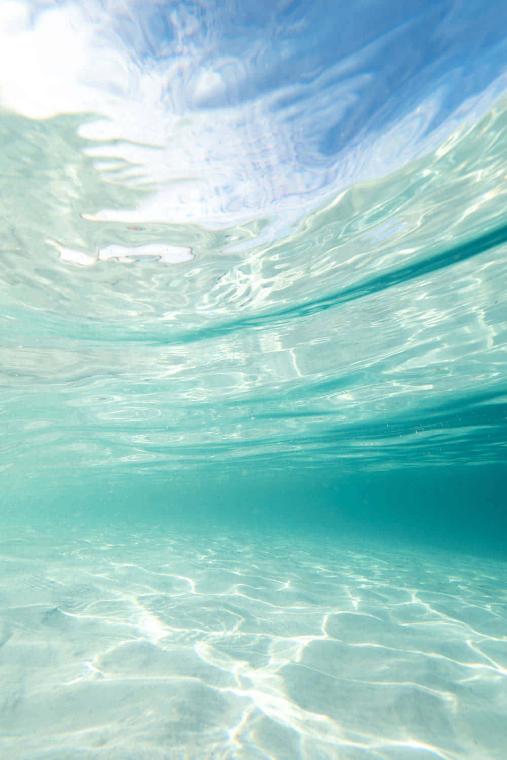 Underwater Clarity_ Aesthetic Preppy Beach.jpg Wallpaper