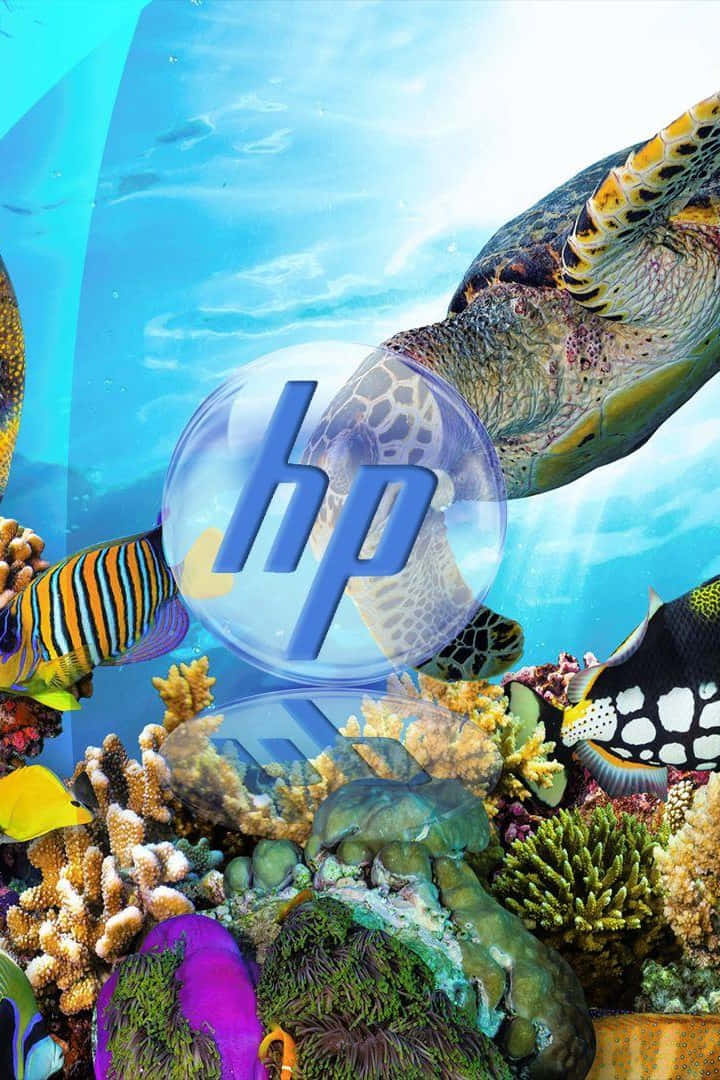Underwater H P Branding Tropical Reef Wallpaper