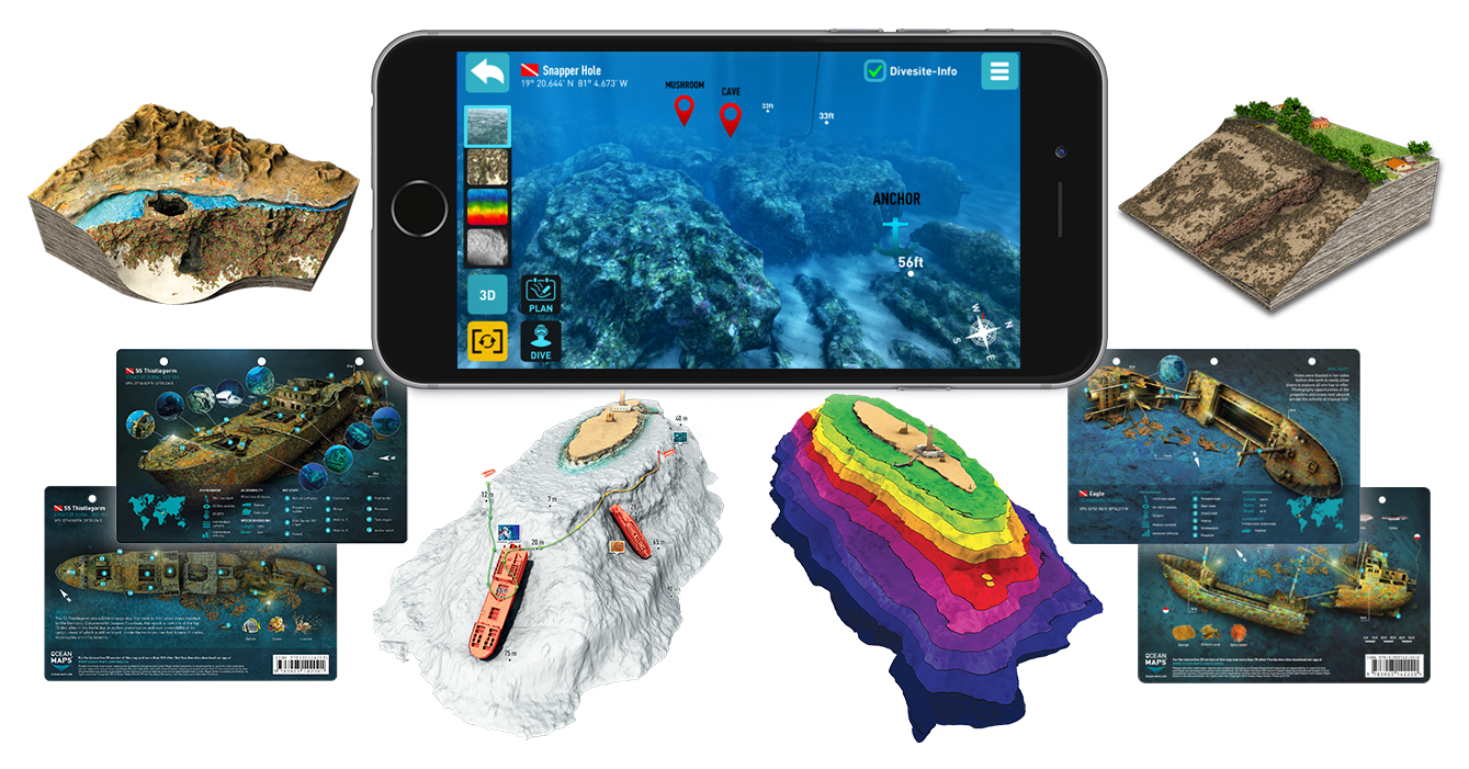 Underwater Mapping Technology Showcase PNG