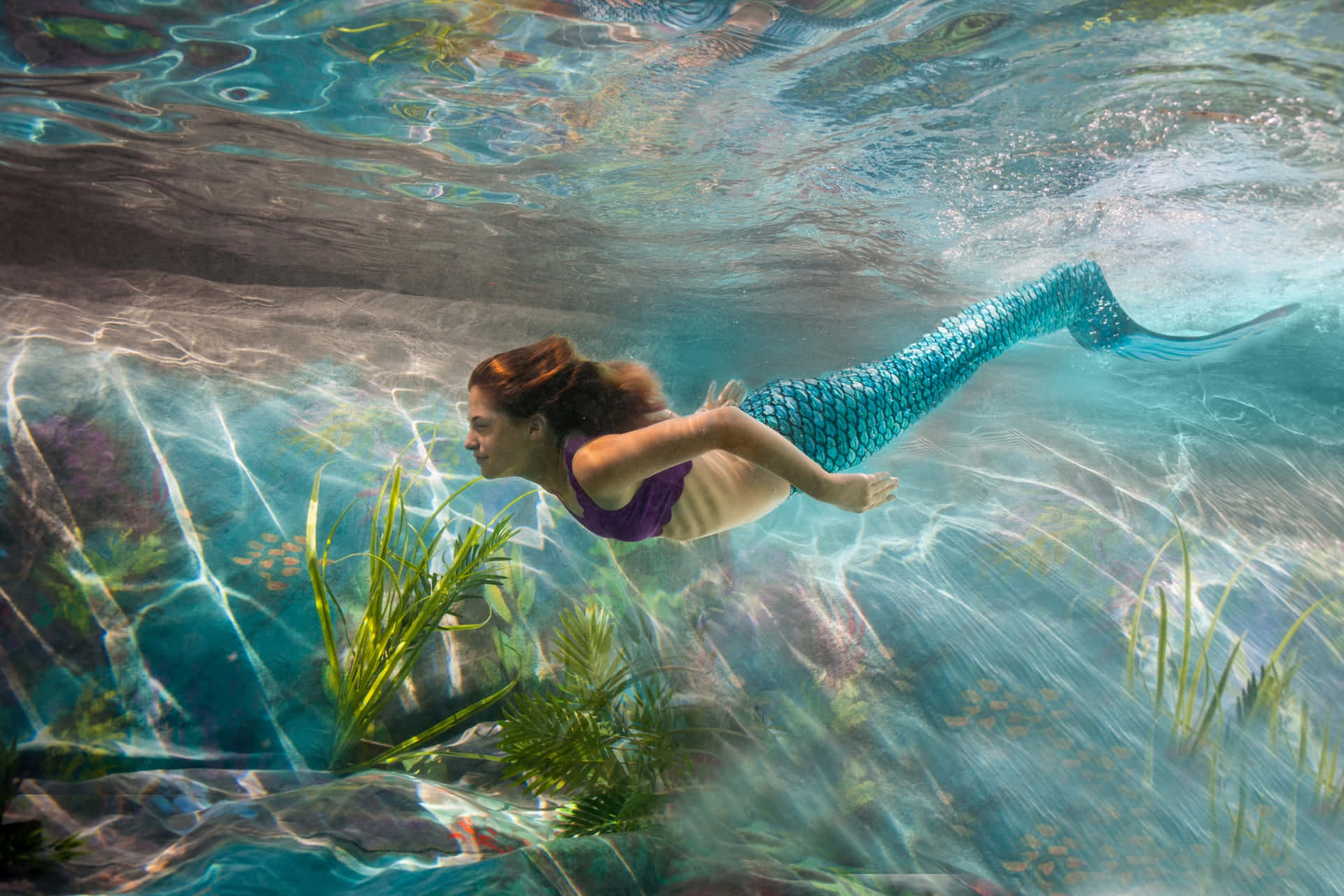 Underwater_ Mermaid_ Swimming.jpg Wallpaper