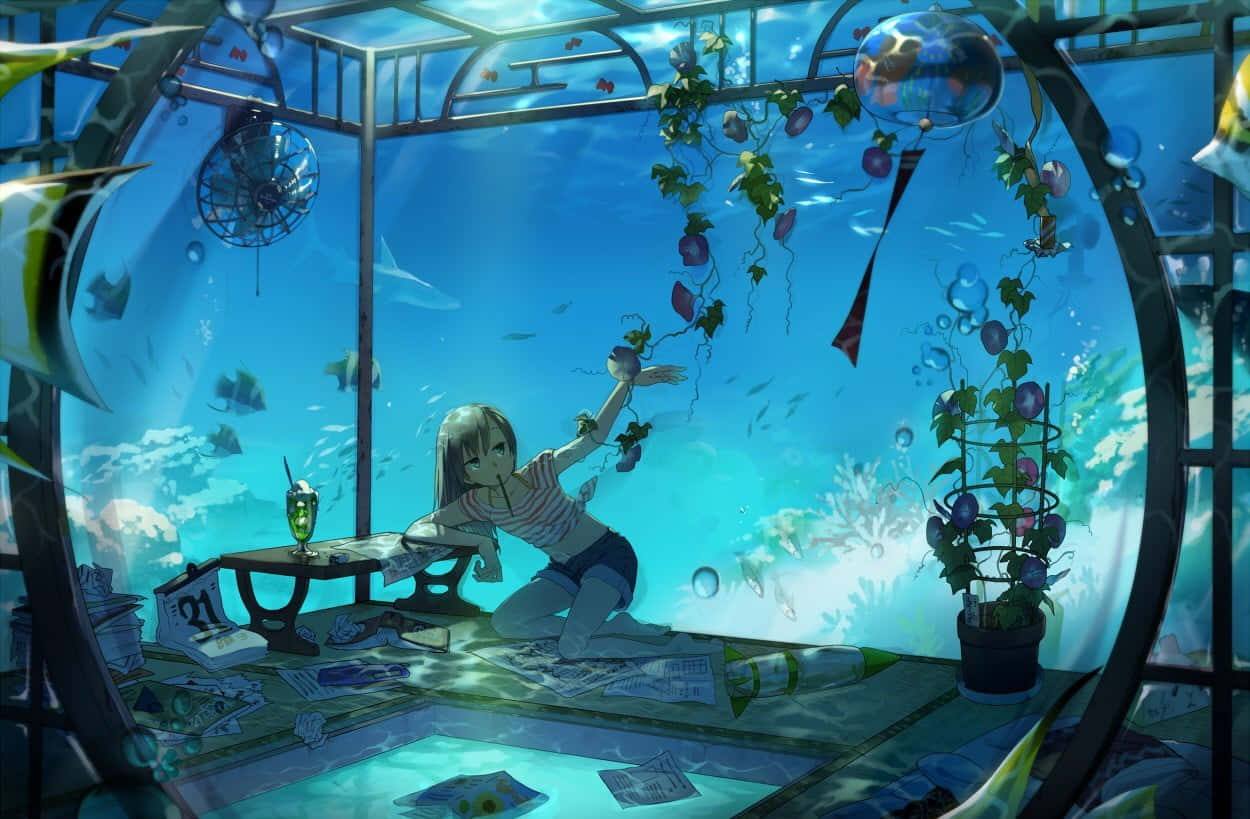 Underwater Room Aesthetic Wallpaper