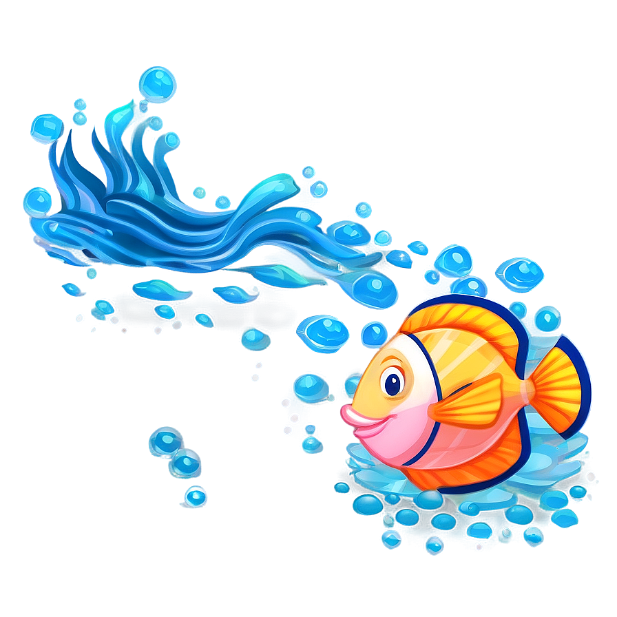 Underwater Scene Graphic Png Icg34 PNG