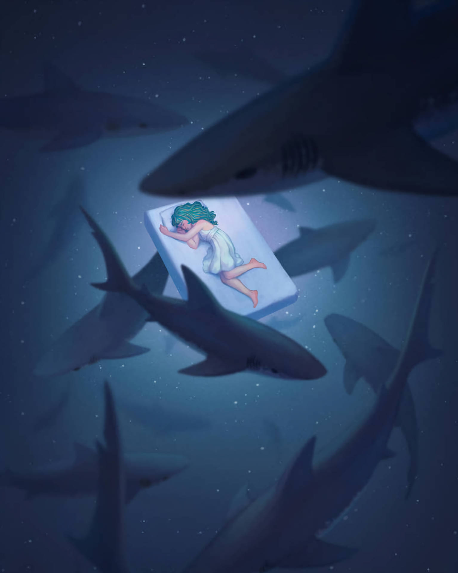 Underwater Shark Dream Wallpaper
