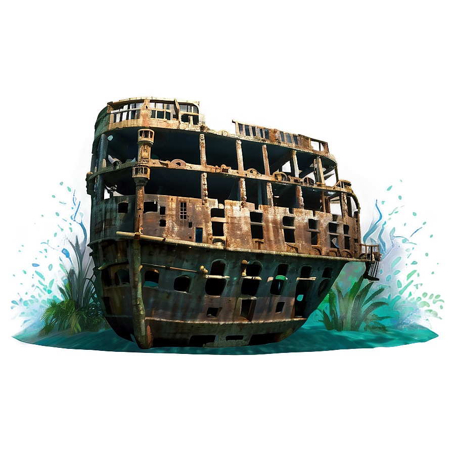 Download Underwater Shipwreck Png Hje | Wallpapers.com