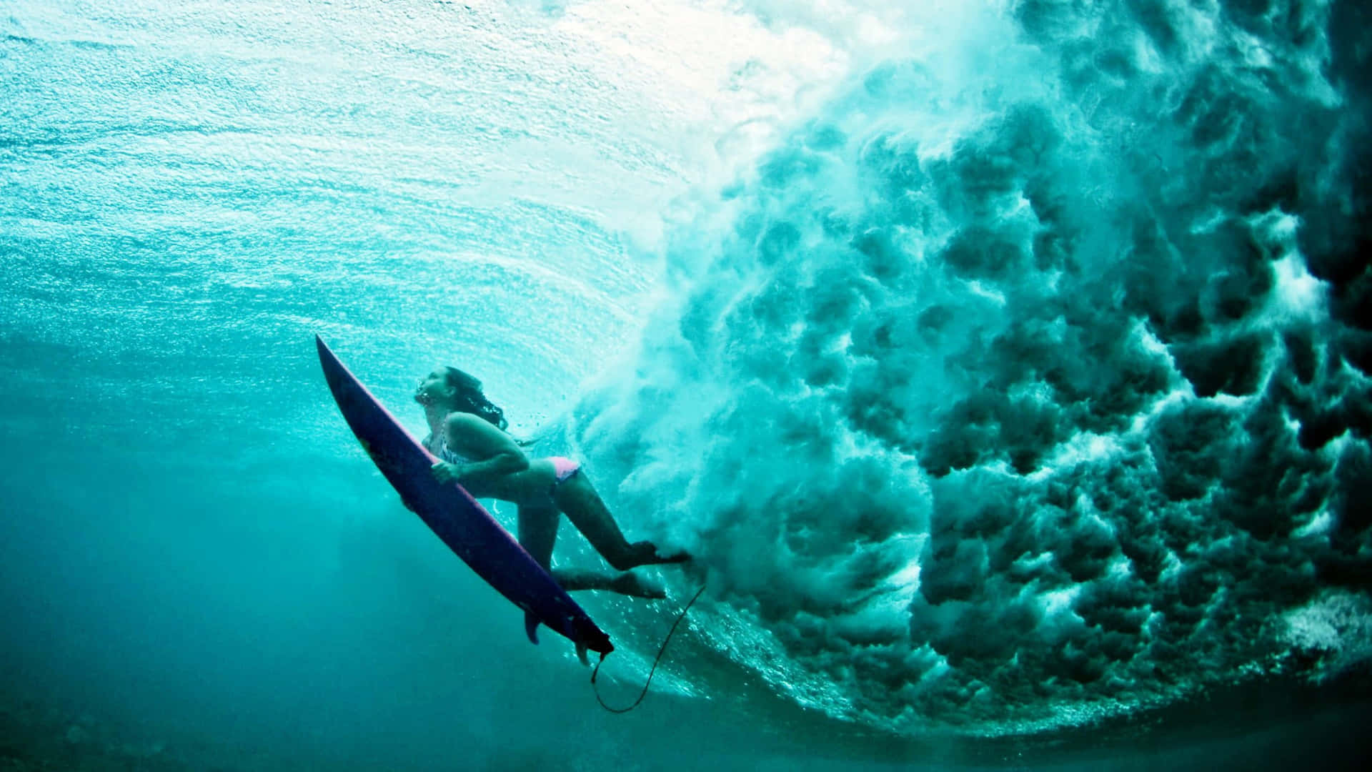 Underwater Surfboard Wallpaper