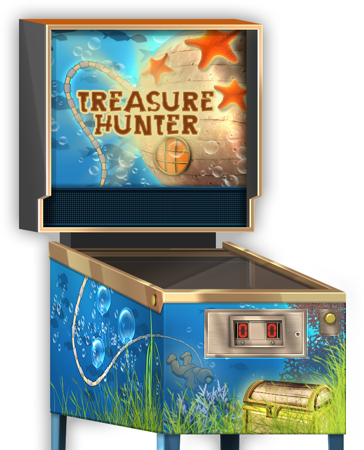 Underwater Themed Arcade Cabinet PNG