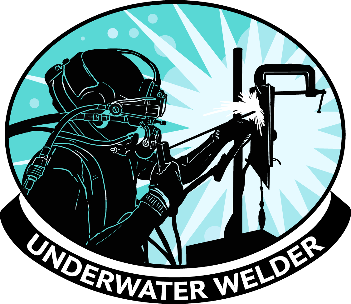 Underwater Welding Professional Graphic PNG