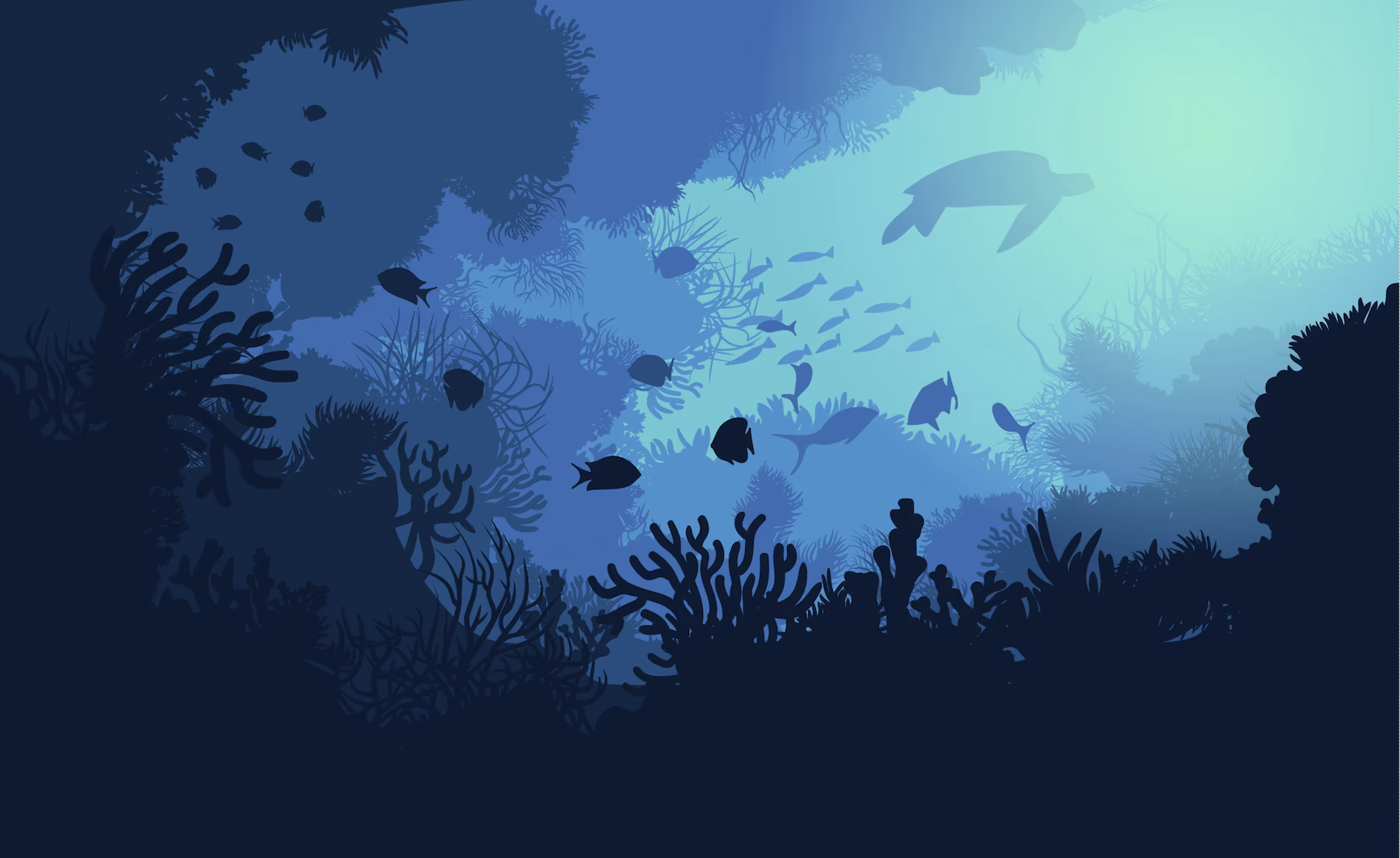 Underwater_ Aquarium_ Scene_with_ Silhouettes