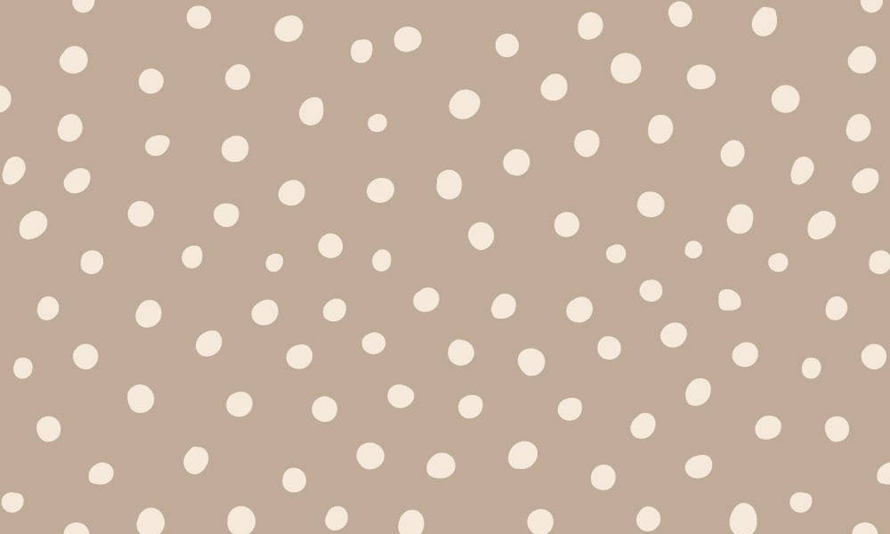 Uneven Brown Polka Dots Wallpaper